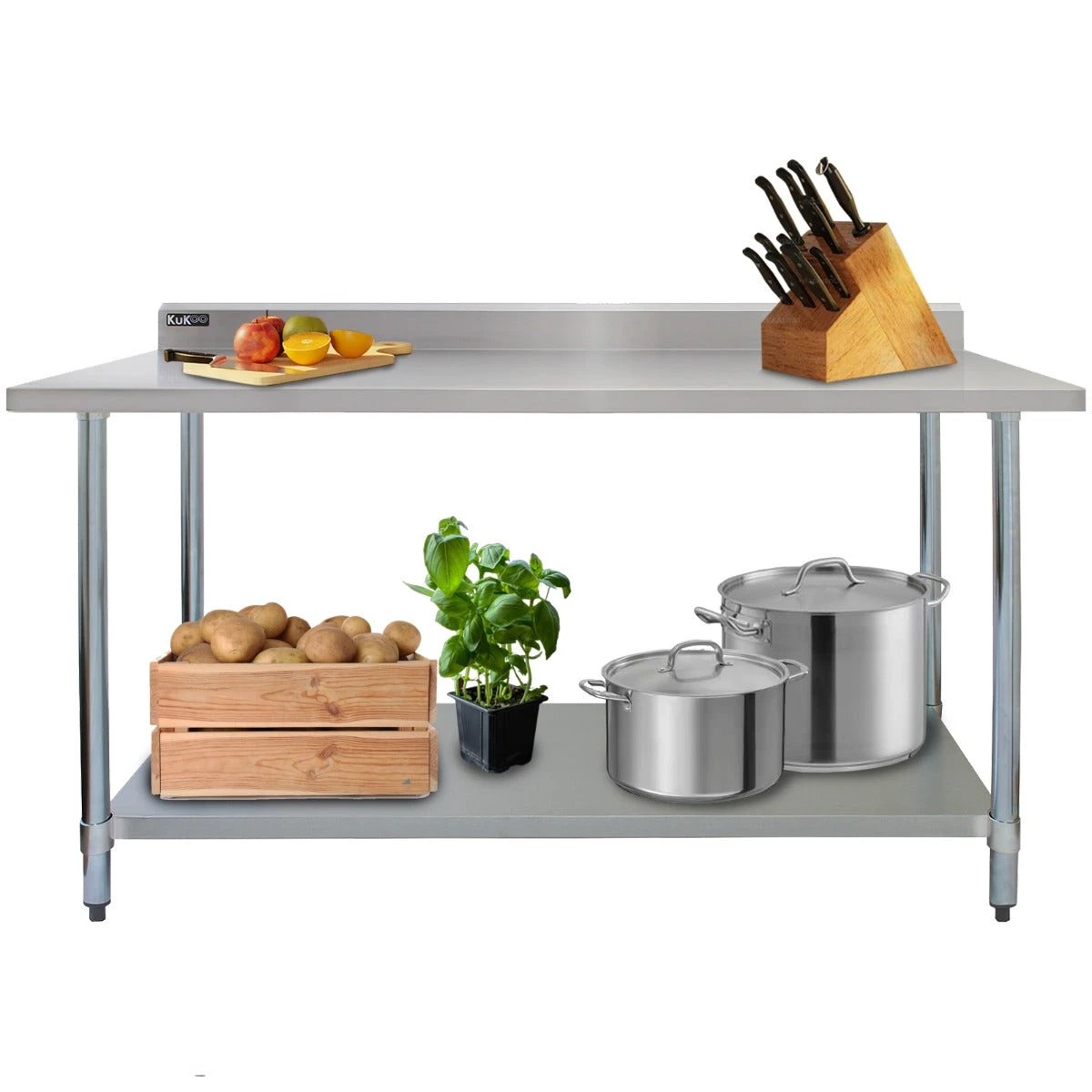 Commercial Stainless Steel Catering Table - 6ft Wide by Monster Shop