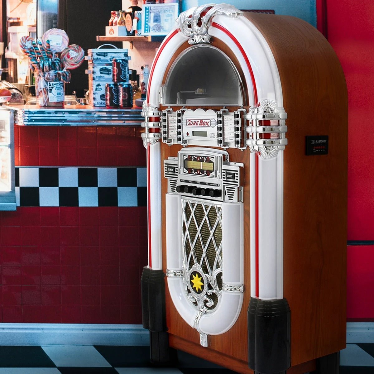 Retro Style Illuminated Jukebox Sound System by Monster Shop