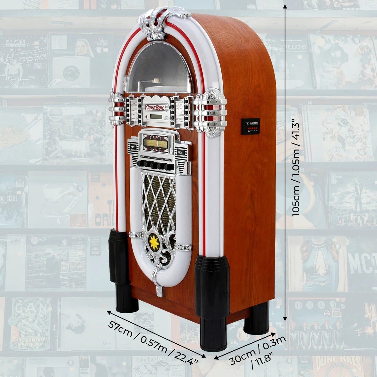 Retro Style Illuminated Jukebox Sound System by Monster Shop