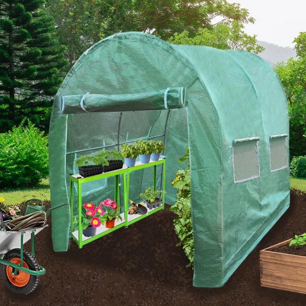 Monster Shop Heavy-Duty Polytunnel 3m x 2m Racking Gardeners - Uncategorized Greenhouse