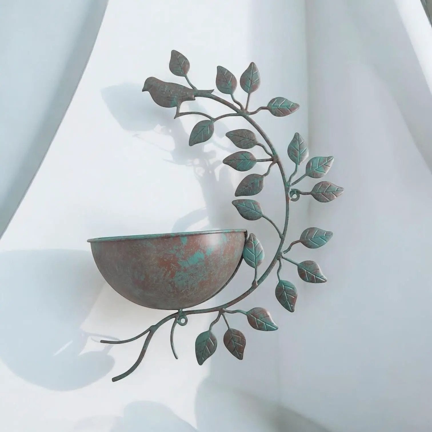 MSL 42CM GREEN METAL GARDEN PLANTER - Planters