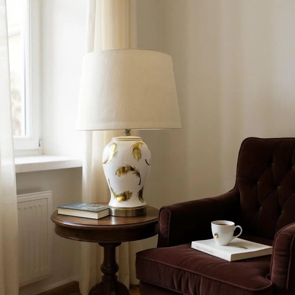 MSL 45CM LAMP AND SHADE - Lamp