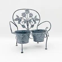 MSL 46CM STONE GREY DOUBLE PLANTER - Planters