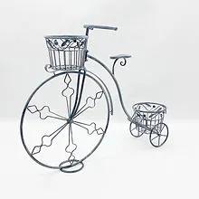 MSL 107CM STONE GREY BICYCLE PLANTER - Planters