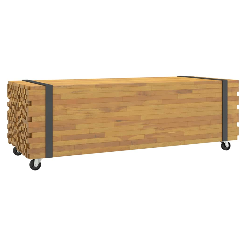 vidaXL VidaXL Coffee Table 110x45x35 cm Solid Teak Wood for Living Room and Entertainment Area - Coffee Table