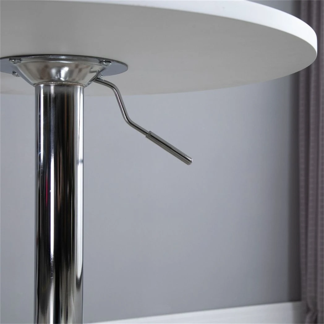N/A Premium Bar Table 60cm Diameter Swivel Round Top Chrome Pedestal Base For High Bar Stools Kitchen Home Bar - Coffee Table