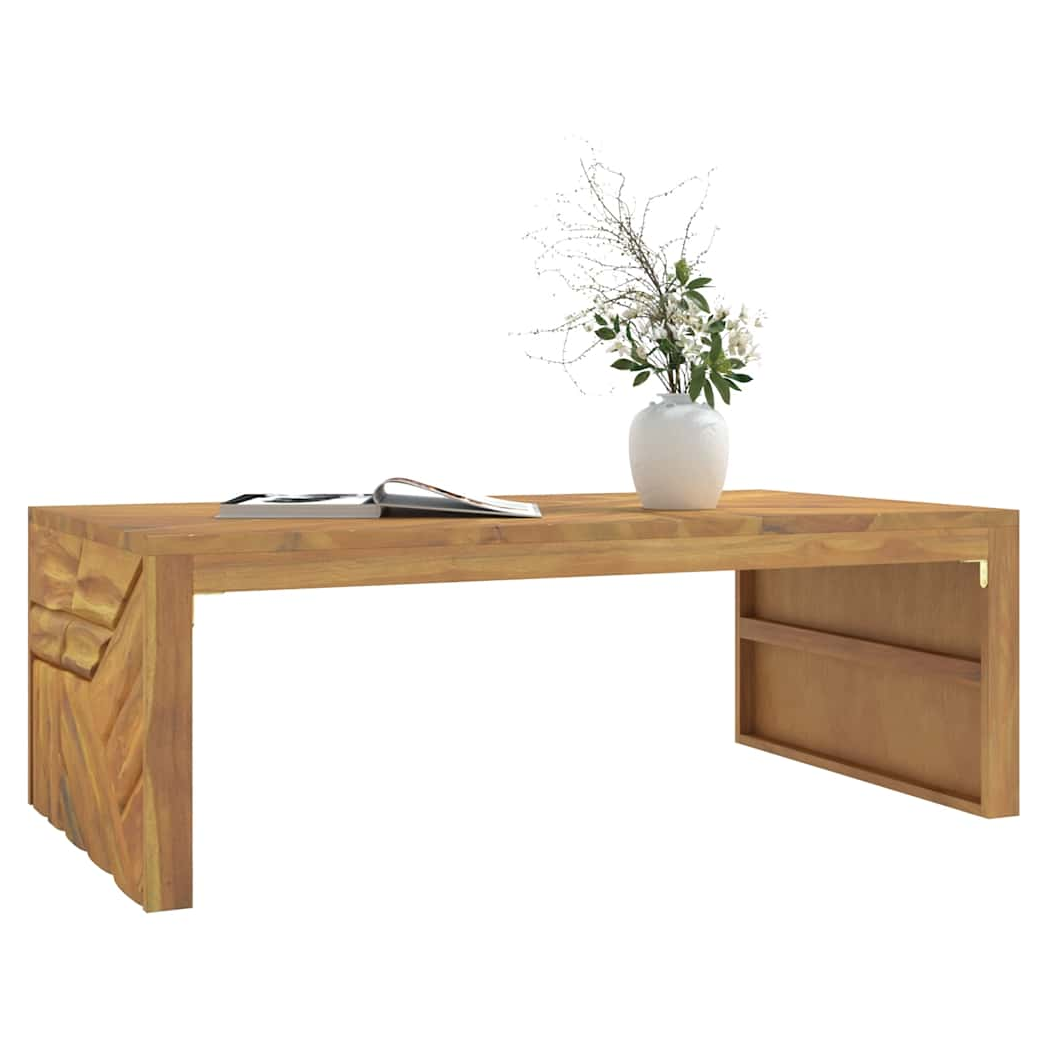 vidaXL VidaXL Coffee Table 110x60x38 cm Solid Teak Wood For Living Room Decor And Lounge - Coffee Table