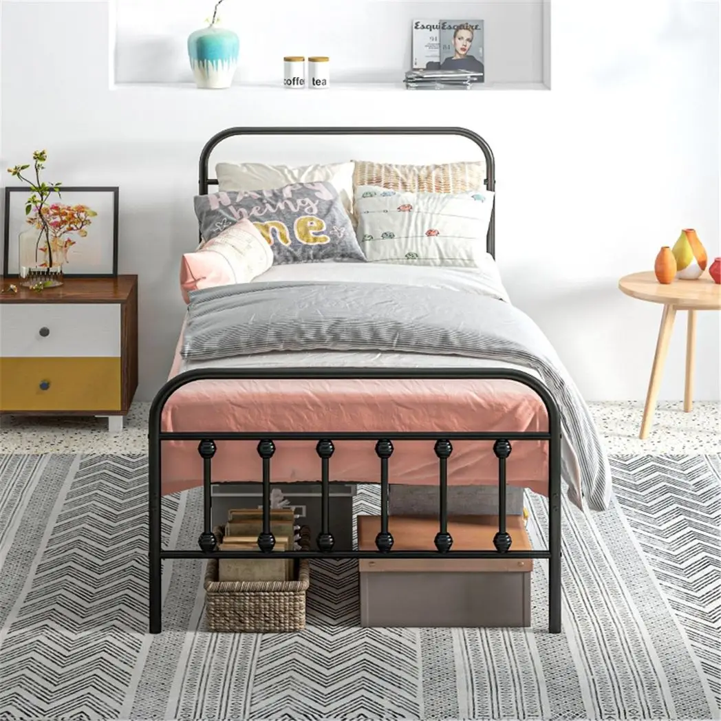 N/A Single Metal Bed Frame - Bed Frames