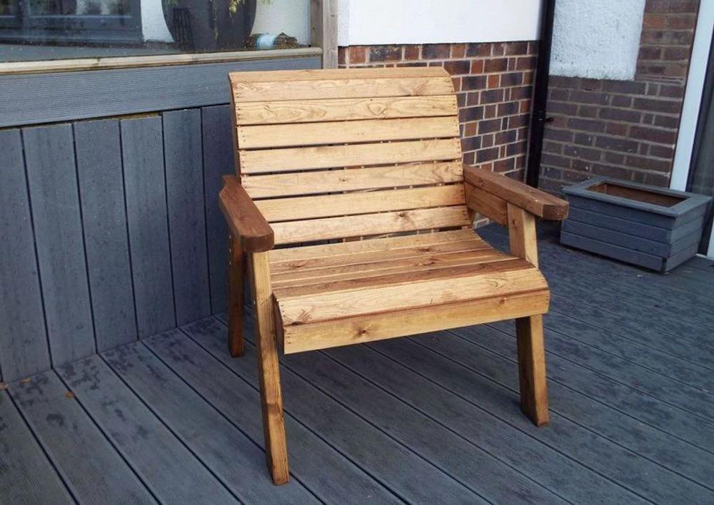 Charles Taylor Trading Grand Garden Chair Extra Wide Added Comfort - Uncategorized Garden Chairs