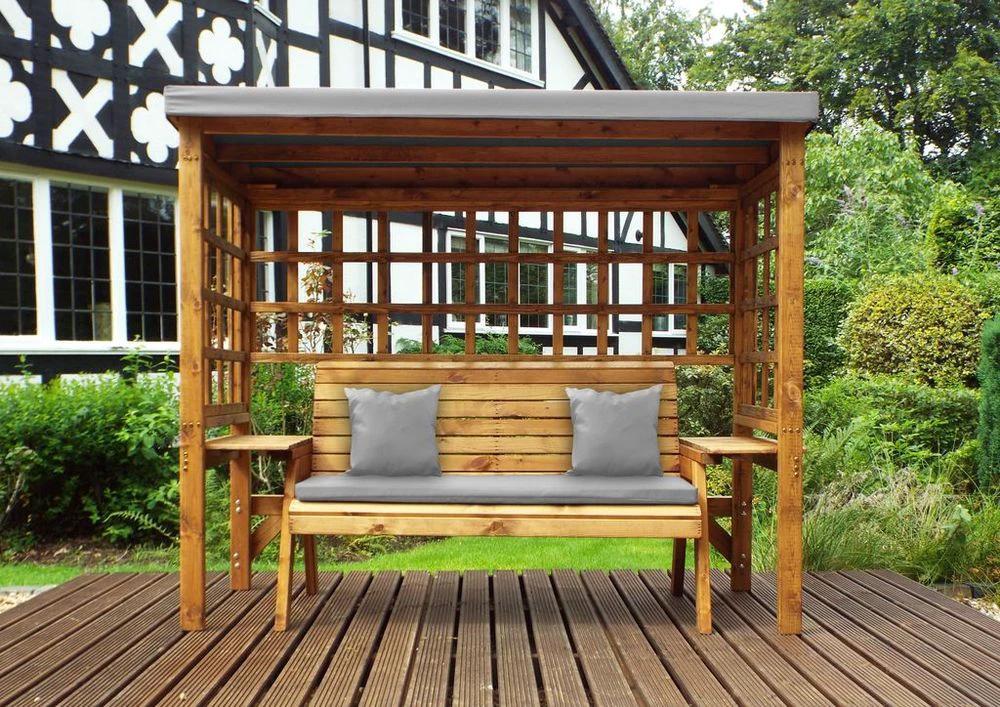 Charles Taylor Trading Wentworth Three Seater Garden Abour Green - Uncategorized Garden Chairs