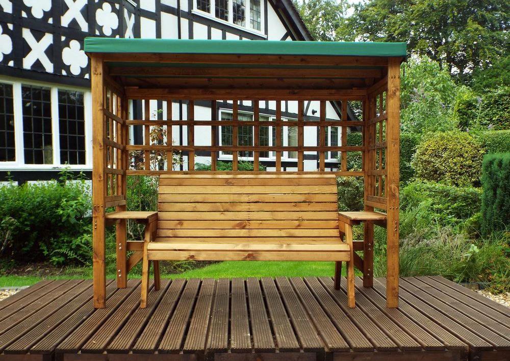 Wentworth Three Seater Garden Abour Green by Charles Taylor Trading