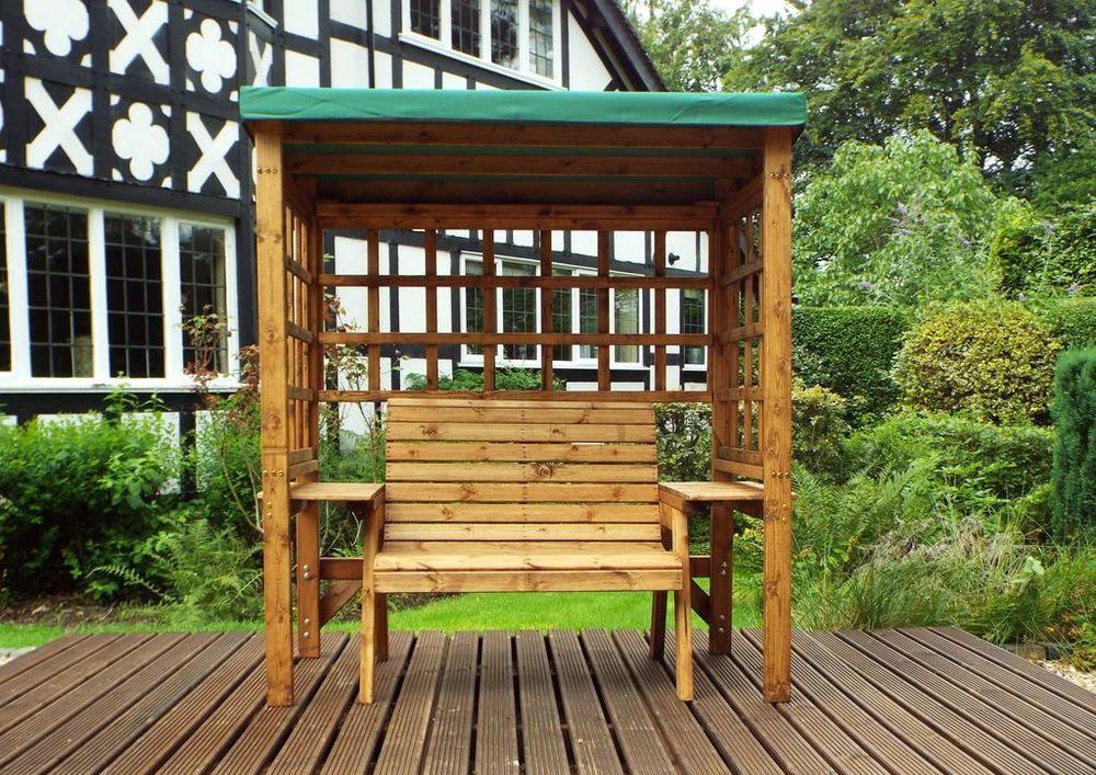 Wentworth Two Seat Arbour Green by Charles Taylor Trading
