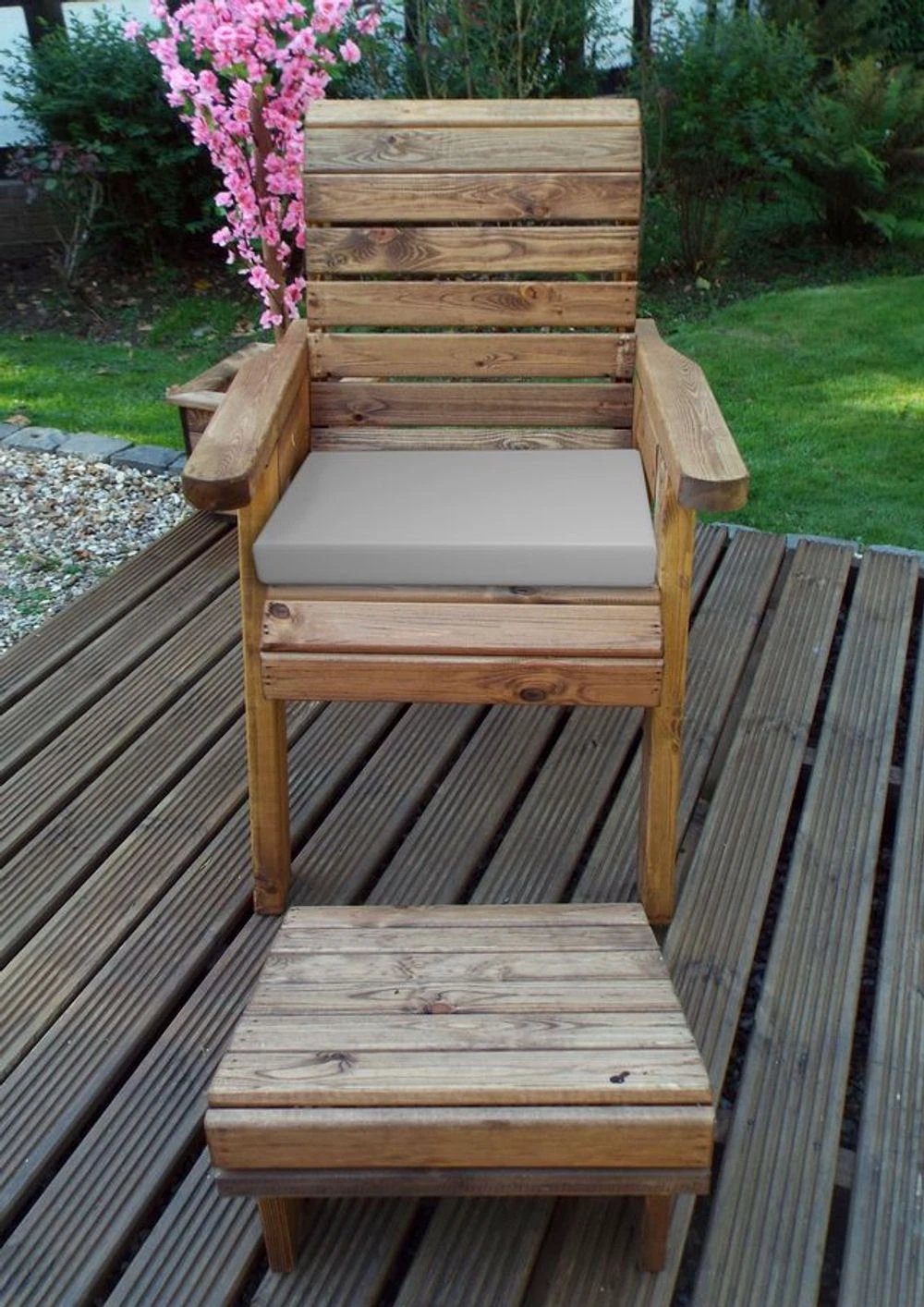 Charles Taylor Trading One Seater Garden Lounger - Uncategorized Garden Chairs