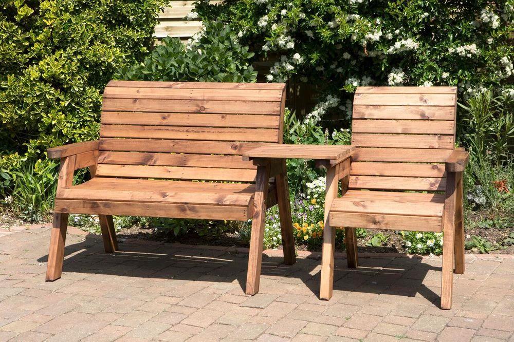 Charles Taylor Trading Three Seat Comp Garden Set Angled Boxed - Uncategorized Garden Set
