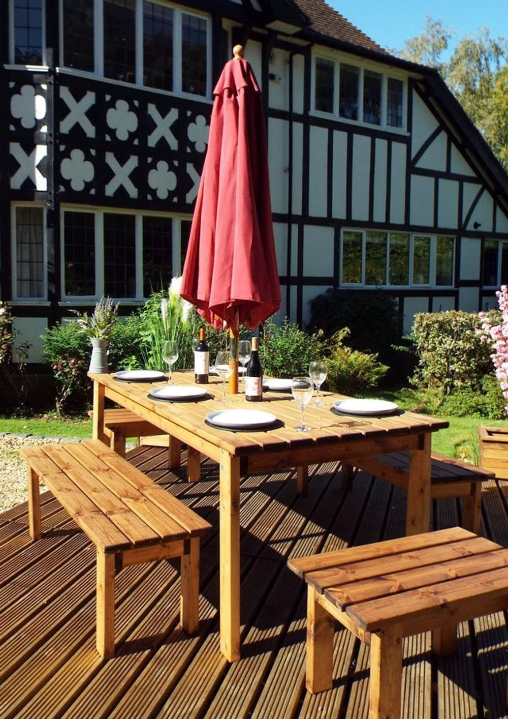 Charles Taylor Trading Eight Seater Table Garden Set (Forms) - Uncategorized Garden Set