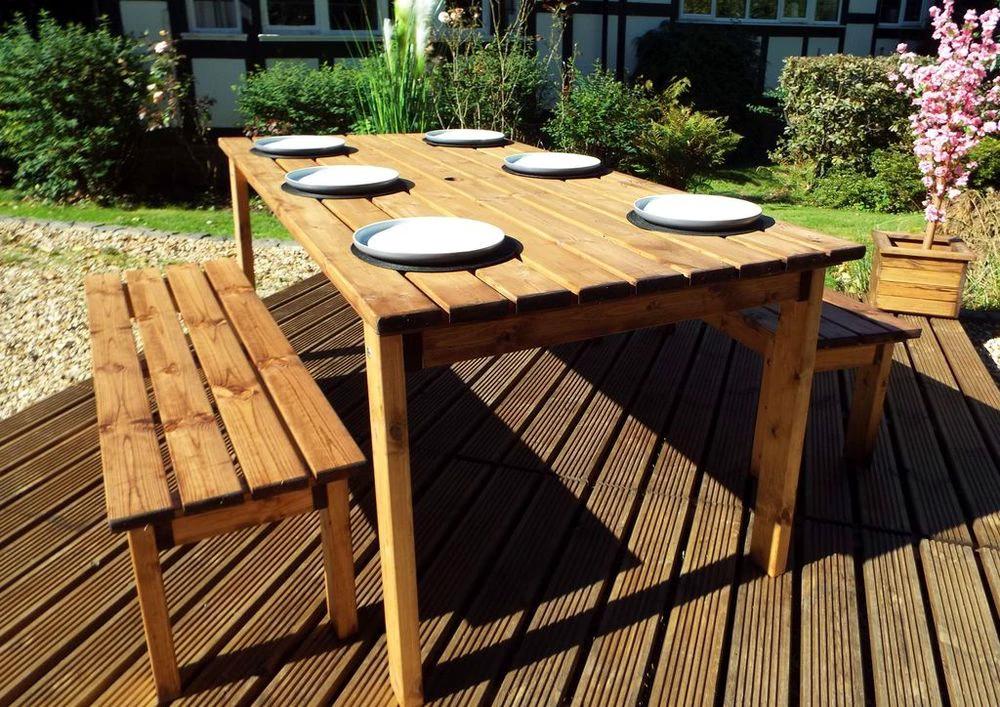 Charles Taylor Trading Six Seater Table Garden Set (Forms) - Uncategorized Garden Set