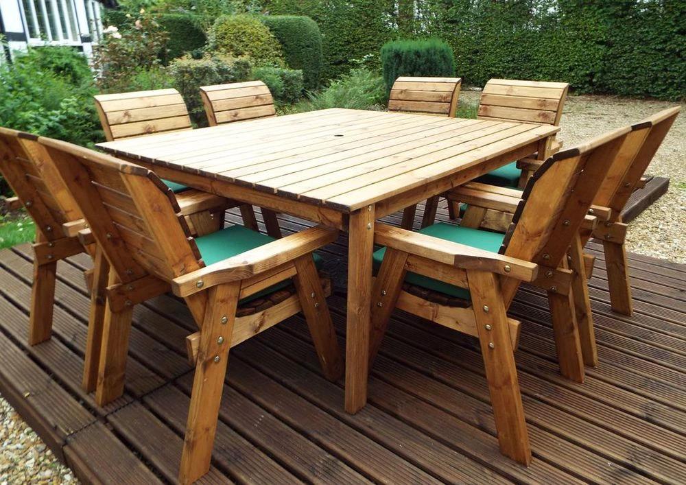 Charles Taylor Trading Eight Seater Garden Table Set - Uncategorized Garden Set