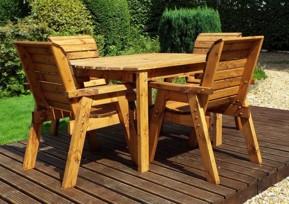 Charles Taylor Trading Four Seater Rect Table Set - Uncategorized Garden Set