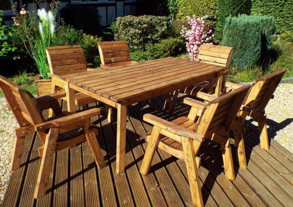 Charles Taylor Trading Six Seater Table Garden Set - Uncategorized Garden Set