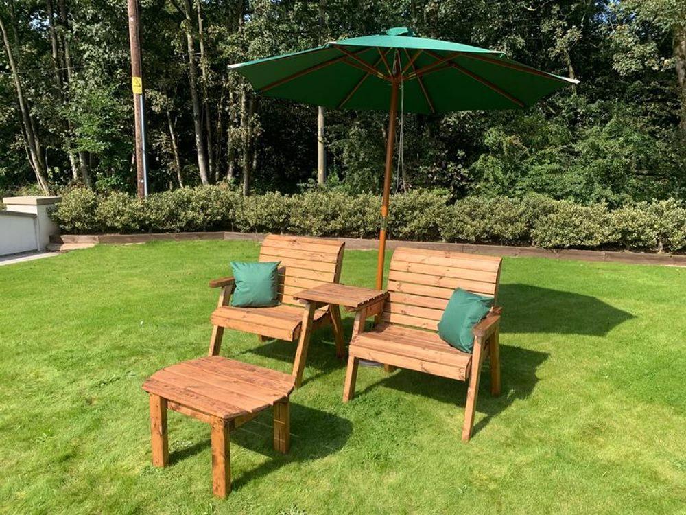 Grand Twin Straight Set With Coffee Table - FSC Wood by Charles Taylor Trading