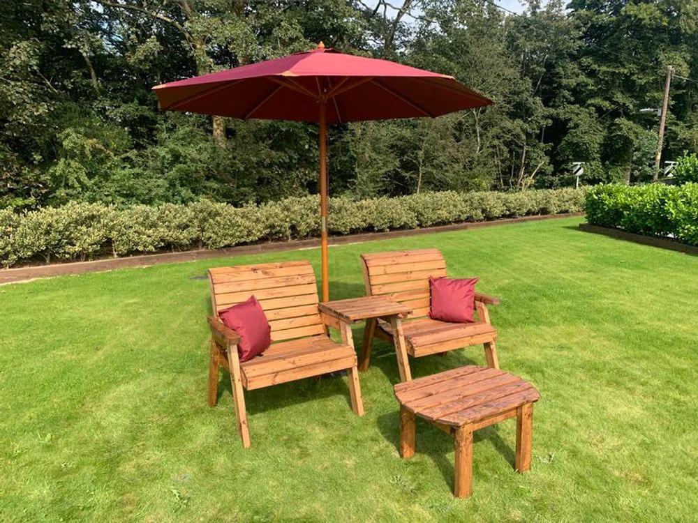Grand Twin Straight Set With Coffee Table - FSC Wood by Charles Taylor Trading