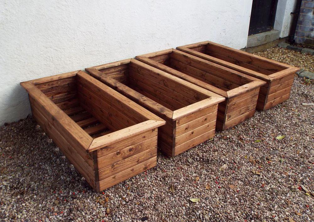 Extra Large Wooden Garden Trough by Charles Taylor Trading