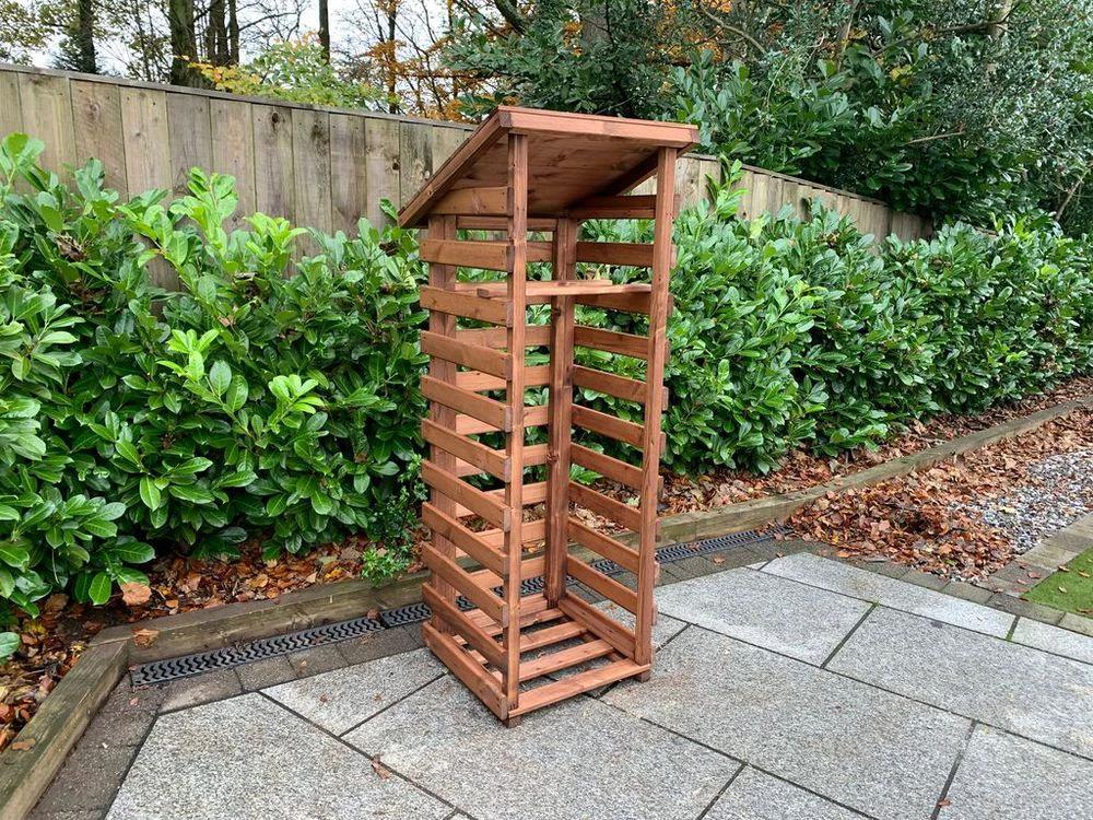 Charles Taylor Trading Garden Log Store - FSC Wood - Uncategorized Garden Storage