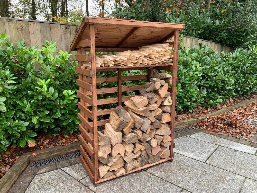 Charles Taylor Trading Garden Log Store - FSC Wood - Uncategorized Garden Storage