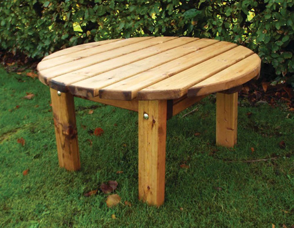 Charles Taylor Trading Circular Coffee Table FSC Wood - Uncategorized Garden Table