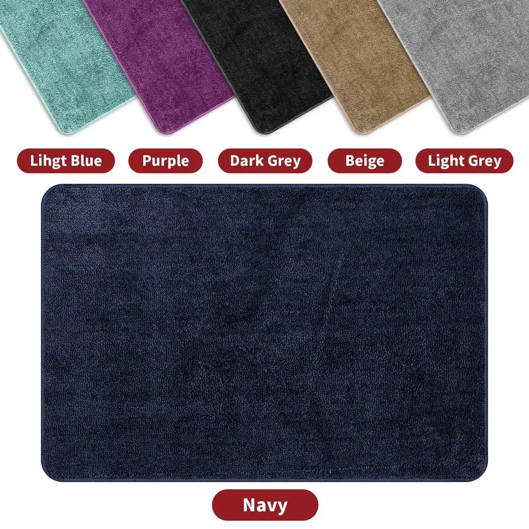 Vinsani VINSANI BATH MAT 60X90cm NAVY 1010168 - Rug
