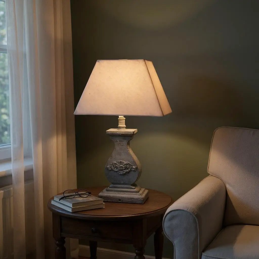 MSL 43CM LAMP AND SHADE - Lamp