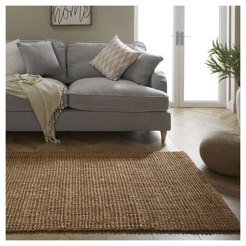 Esselle Home Whitefield Handwoven Boucle 120x170cm Natural Rug - Rug