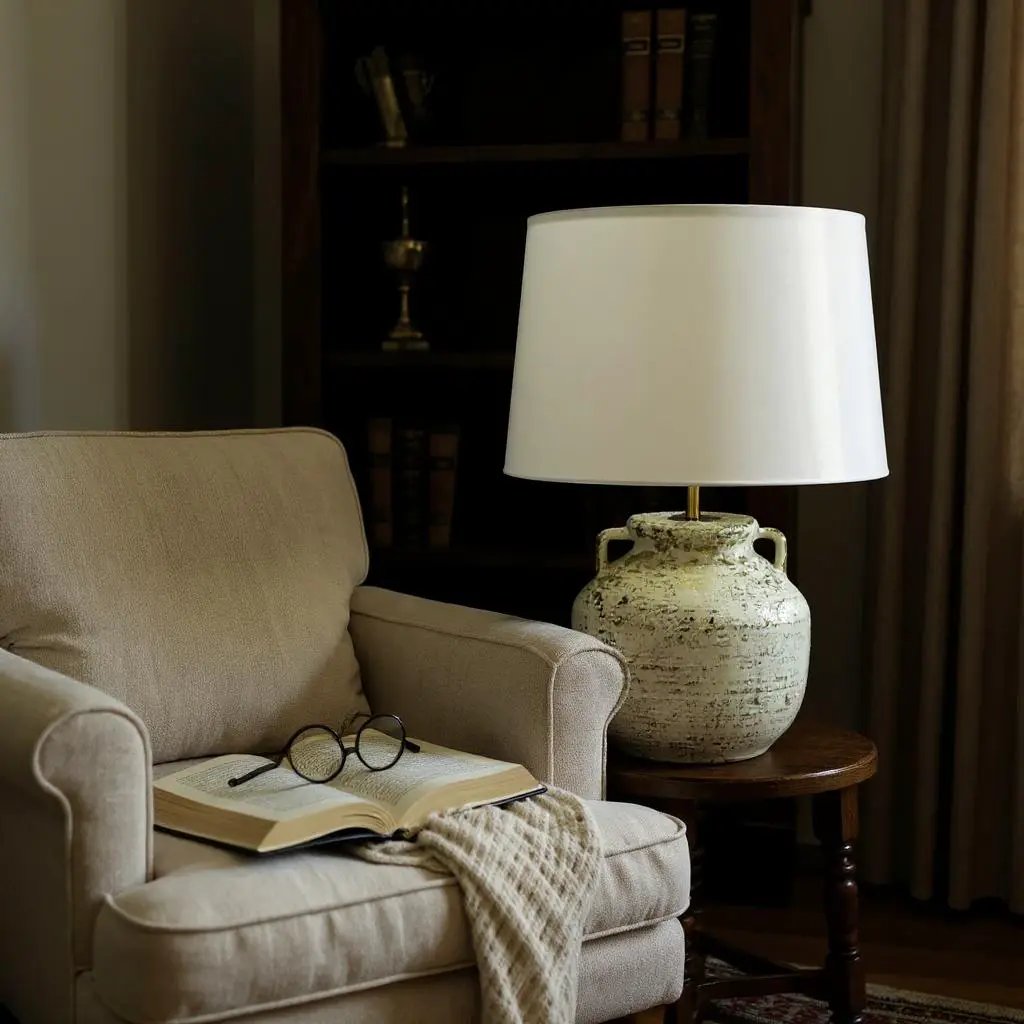 MSL 41CM LAMP AND SHADE - Lamp