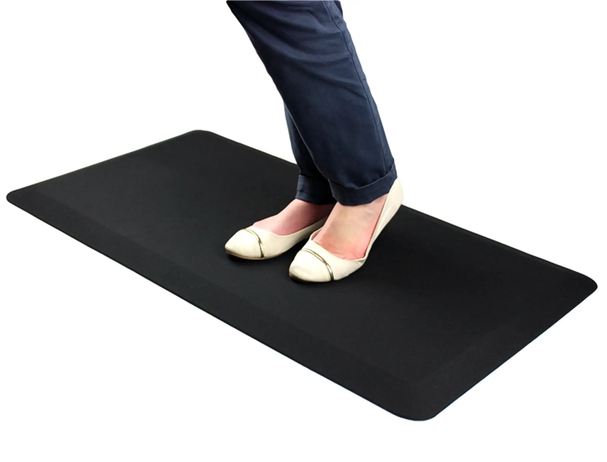 Floortex® AFS-TEX® 3000 Black Active Anti-Fatigue Mat - 50 x 100cm - Rug