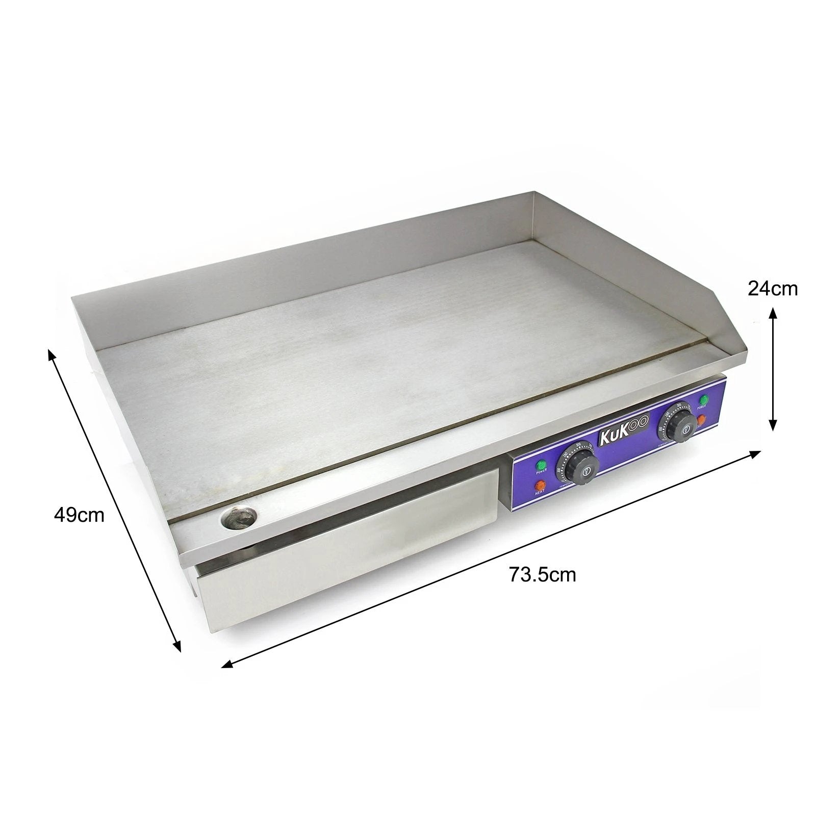Monster Shop KuKoo 70cm Wide Electric Griddle -