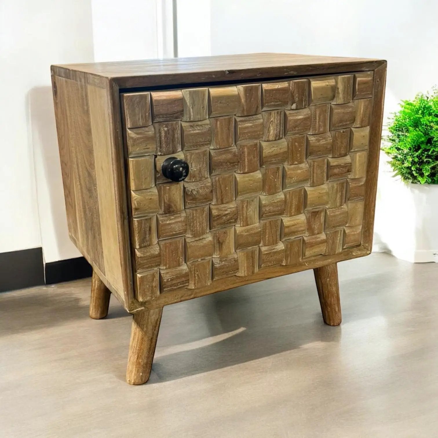MSL 47CM WOODEN BEDSIDE CABINET - Bedside Table