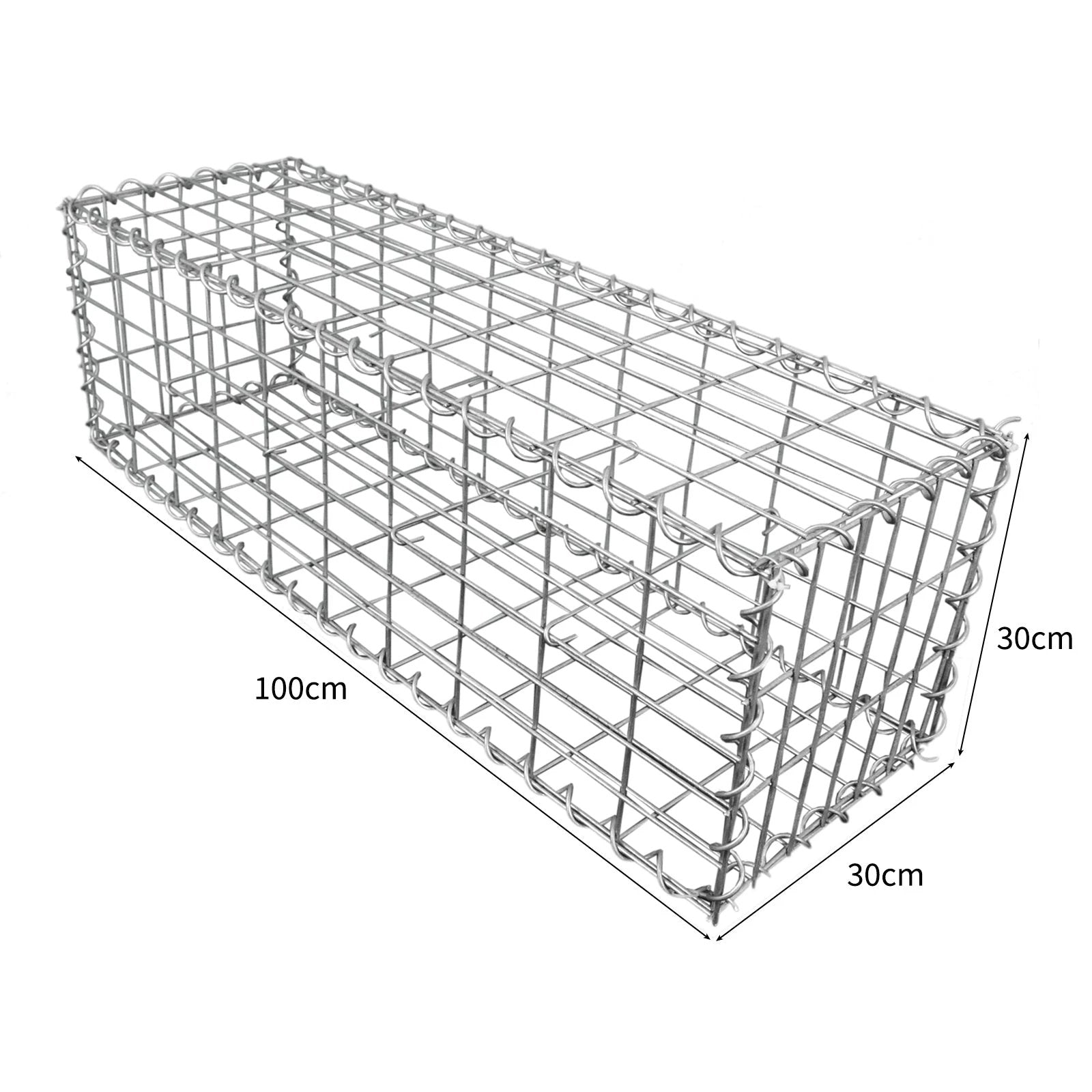 Monster Shop Gabion Baskets 100 x 30 x 30cm / 3 Pack -