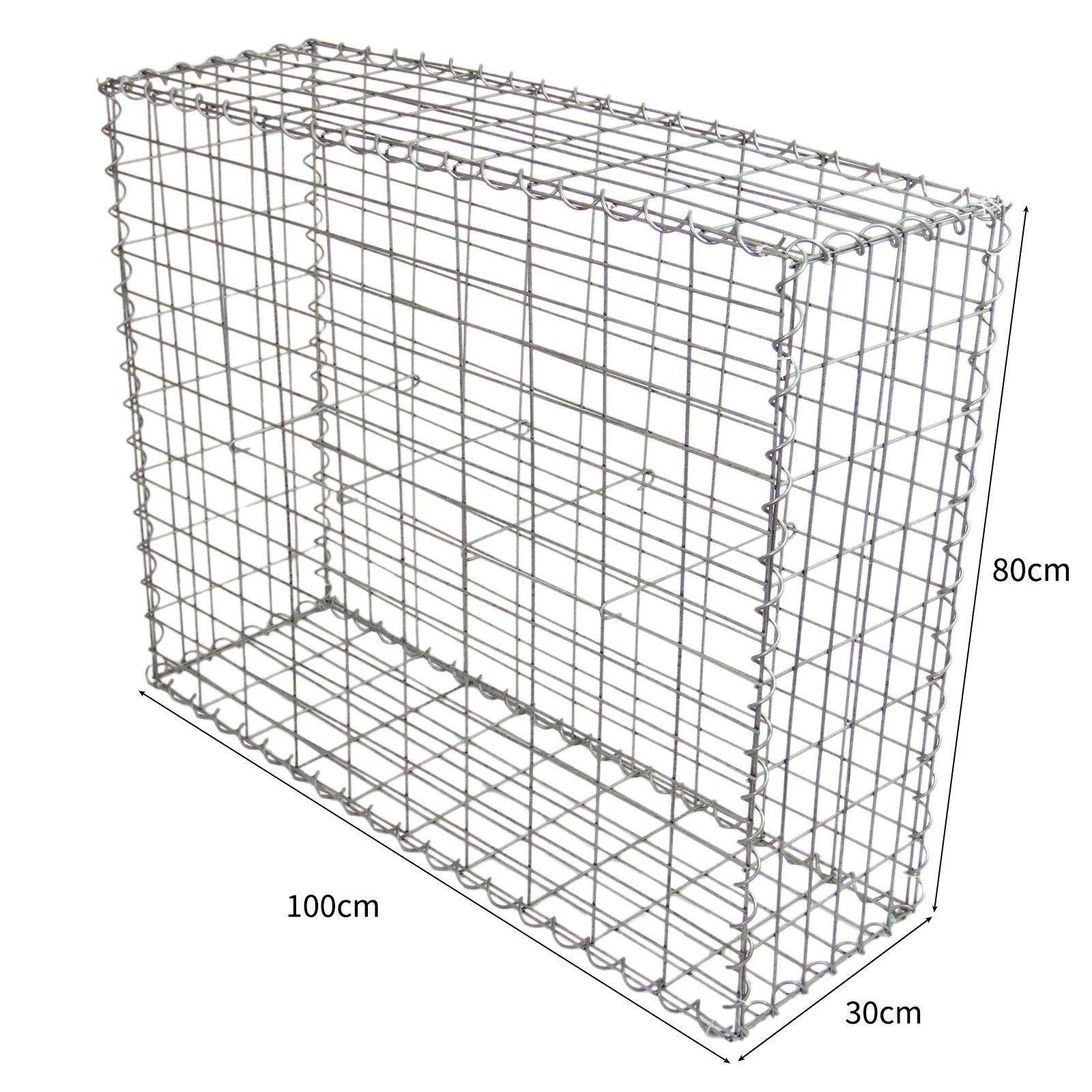 Monster Shop Gabion Baskets 100 x 80 x 30cm / 2 Pack -