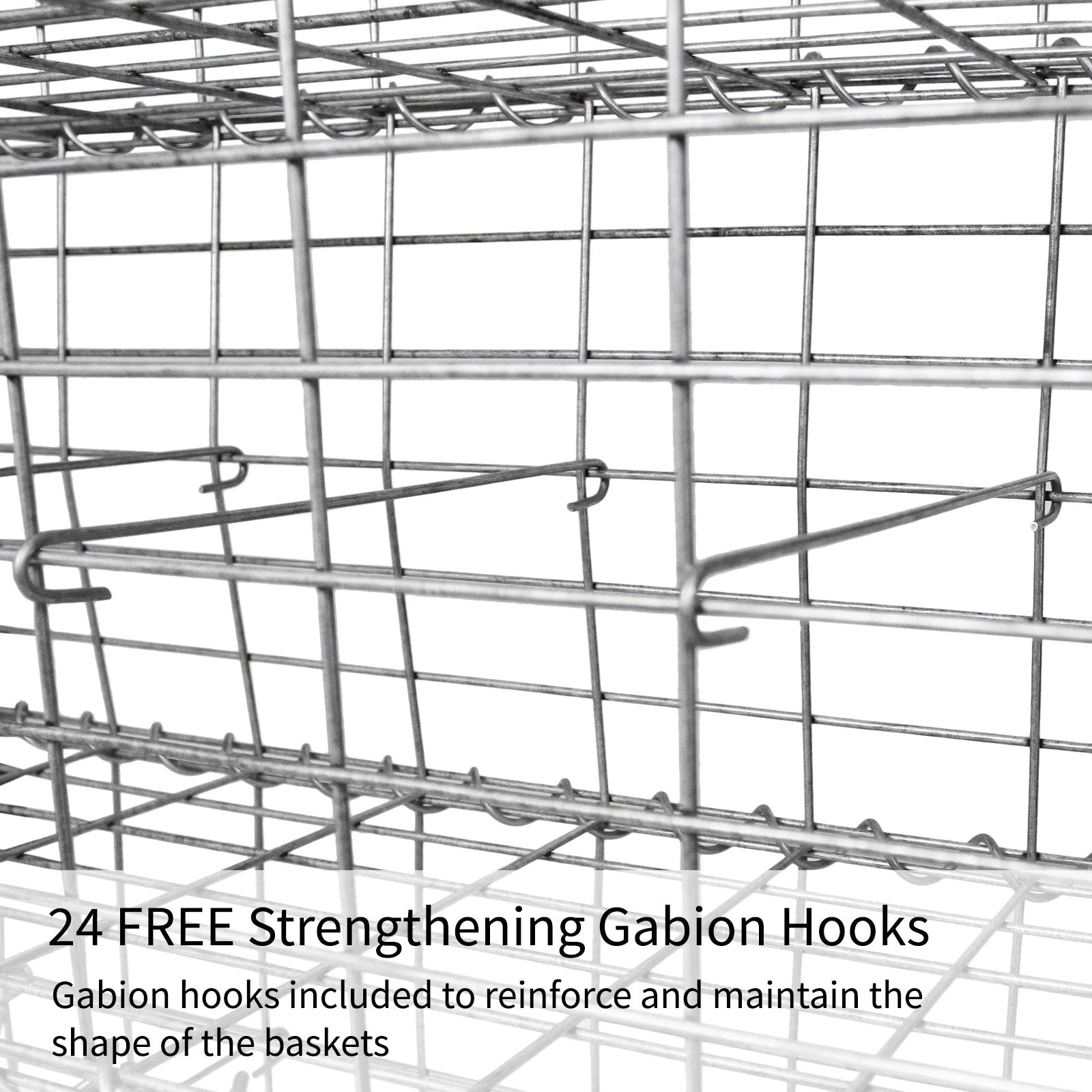 Monster Shop Gabion Baskets 100 x 50 x 30cm / 6 Pack -