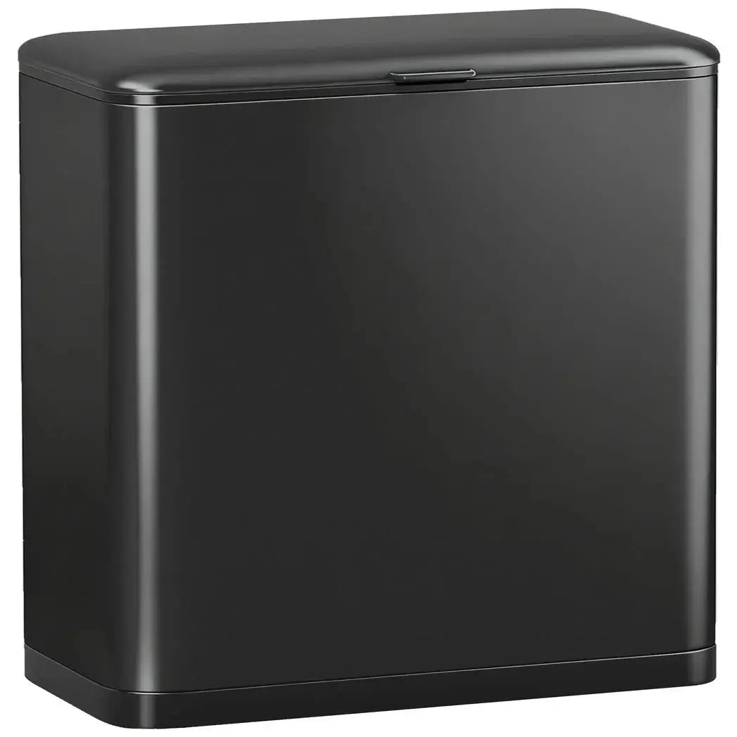 HOMCOM 8L Hanging Kitchen Bin, Rubbish bin with Lid and Removable Inner Bucket for Kitchen Cabinet Door, Under Sink, Office - from HOMCOM