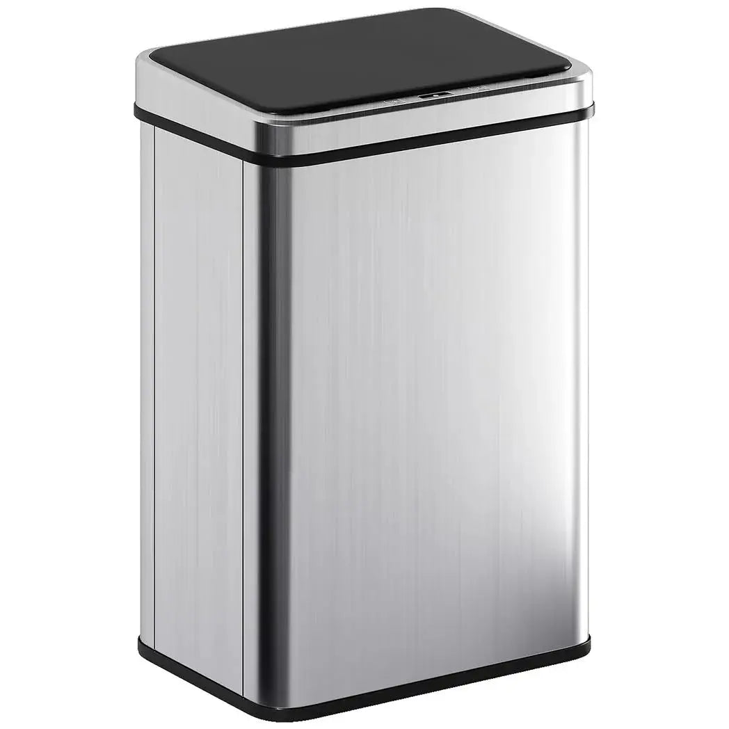 HOMCOM 40L Sensor Bin with Soft-Close Lid, Stainless Steel Automatic Touchless Motion Sensor Kitchen Bin, Silver Tone - from HOMCOM