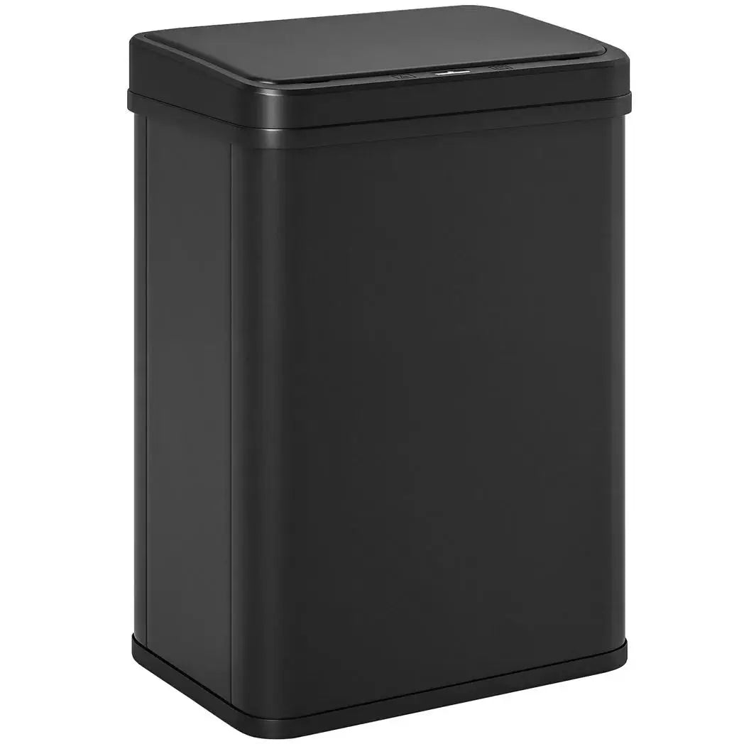 HOMCOM 40L Sensor Bin with Soft-Close Lid, Stainless Steel Automatic Touchless Motion Sensor Kitchen Bin, Black - from HOMCOM