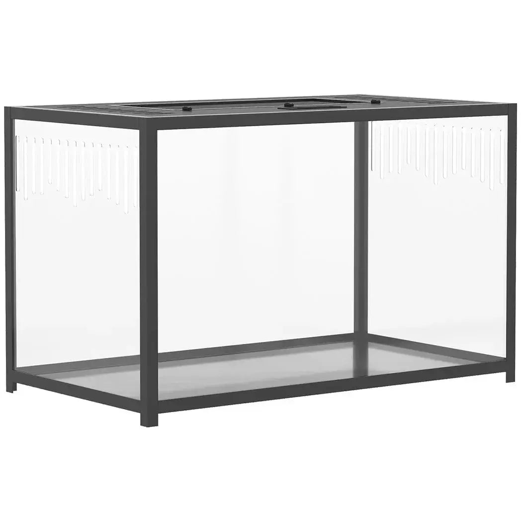 PawHut Hamster Cage, Chewproof Metal Rat Cage with Deep Base, Openable Top for Syrian Dwarf Hamster, Gerbil, 80 x 45 x 50.5 cm - from PawHut