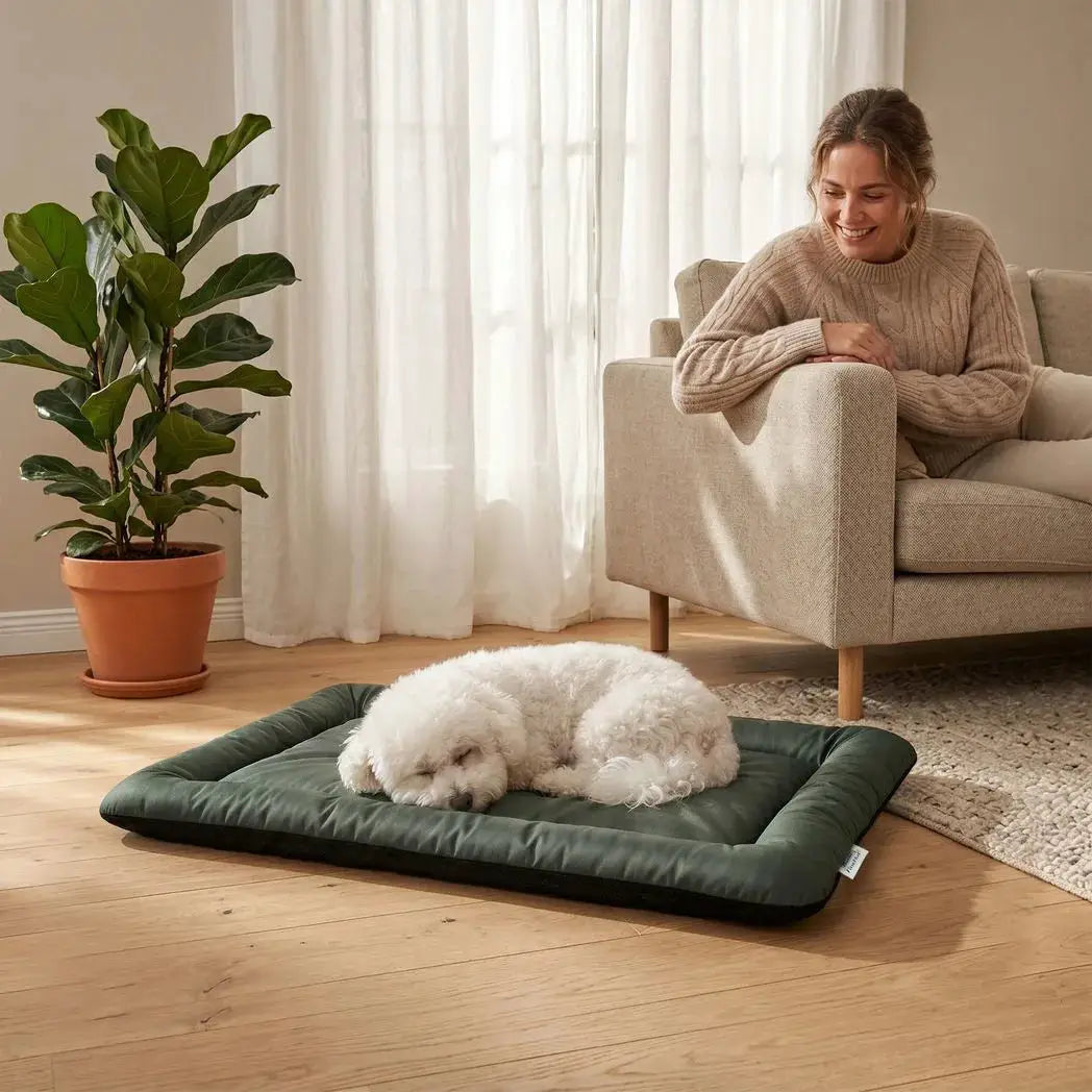 PawHut Waterproof Dog Bed, Foldable Pet Bed with Anti-Slip Bottom, Machine Washable for Small Puppies and Cats, 90 x 60 x 5 cm - from PawHut