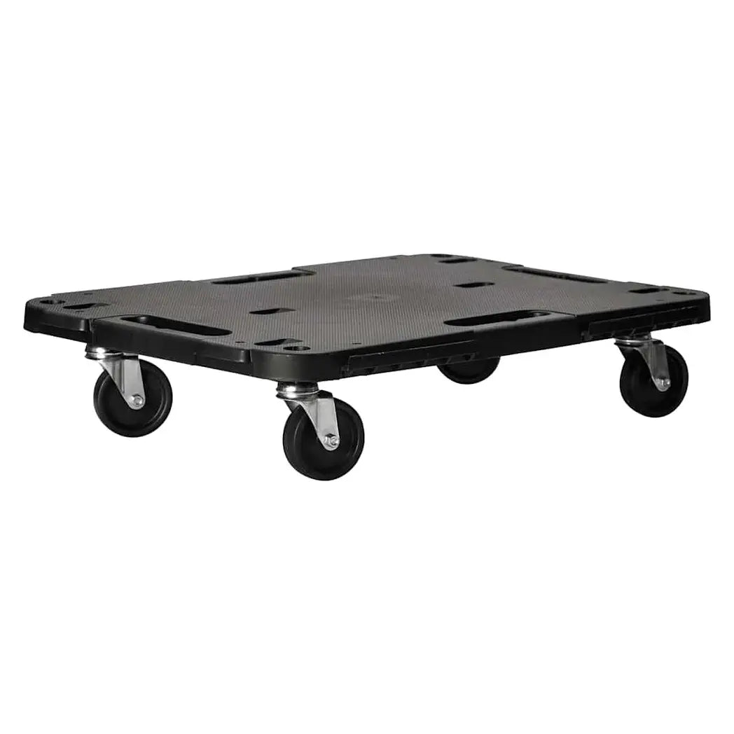 vidaXL Transport Trolleys 2 pcs Black 58x38x12 cm Polypropylene - from vidaXL