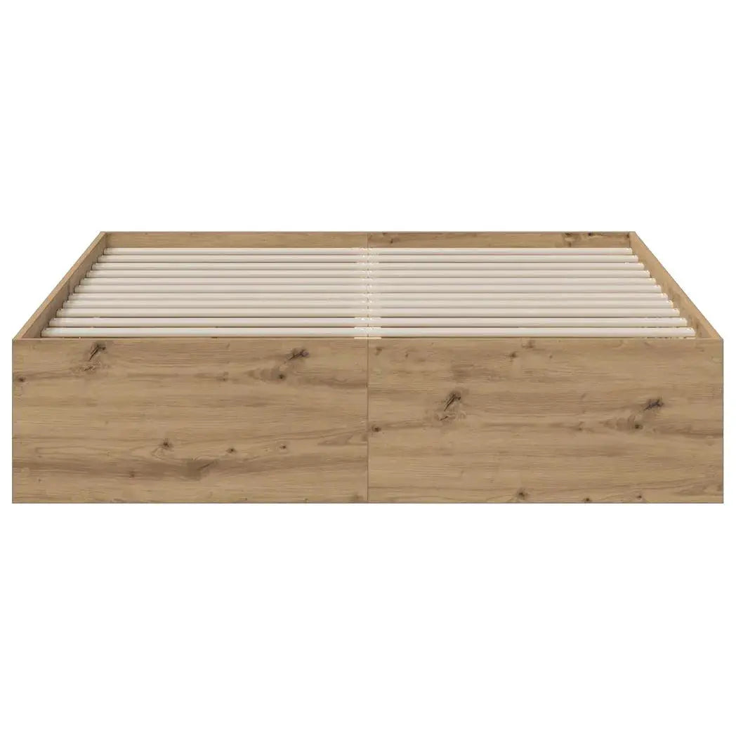 vidaXL Bed Frame with Storage Artisan Oak 150 x 200 cm Engineered wood - from vidaXL