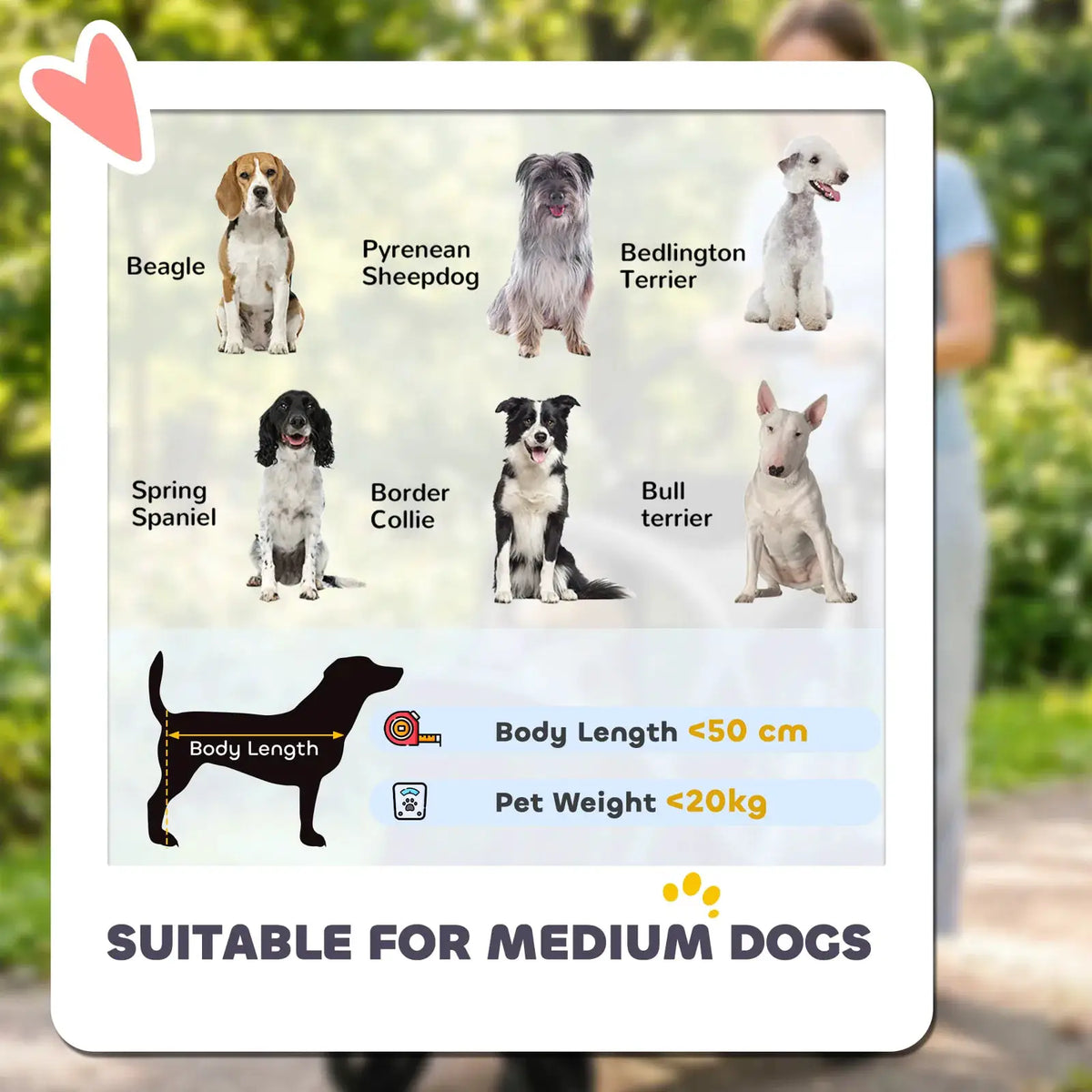 PawHut Dog Stroller, Easy Folding Pet Stroller for Small and Medium Dogs with Shock Absorption, Maximum Load 20 kg, Grey - from PawHut