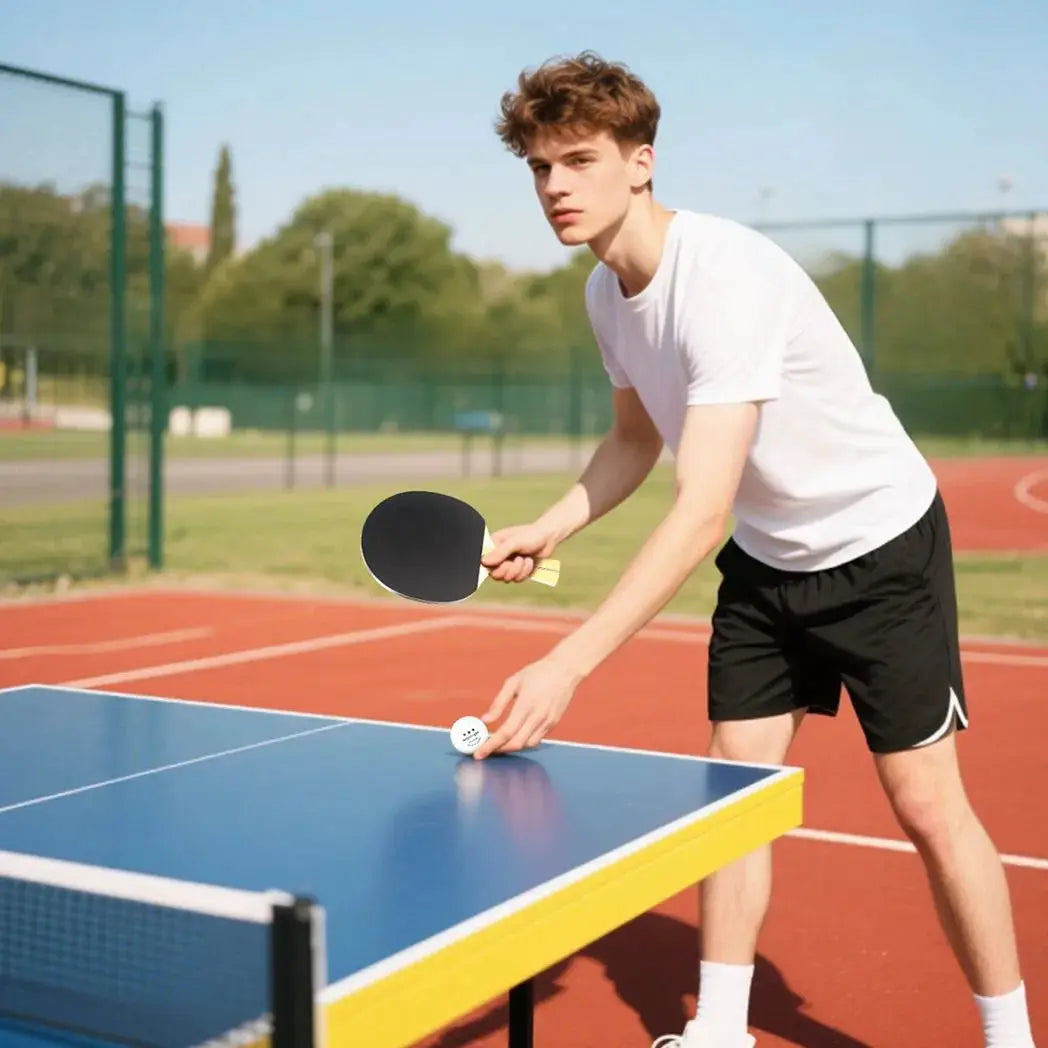 SPORTNOW Portable Table Tennis Set with Four Rackets, Eight Balls, Storage Case - from SPORTNOW