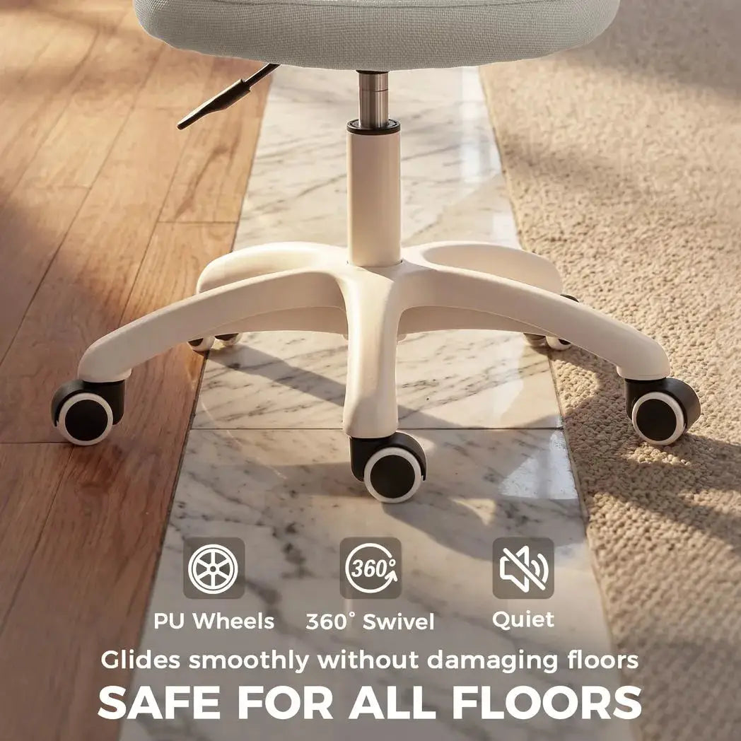 HOMCOM Office Chair, Armless Computer Desk Chair with Breathable Mesh, Adjustable Height, Swivel Wheels, Grey - from HOMCOM
