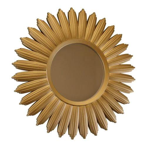 Large Gold Sunburst Mirror by gekofaire